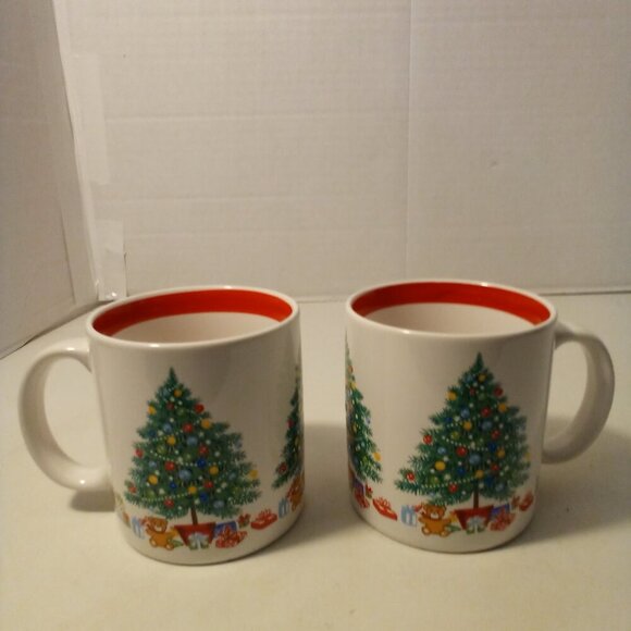 Himark Japan Mug Christmas Tree Gifts Happy Holidays Lot of 2 - Picture 2 of 9